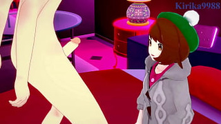 Dawn (Hikari) and Gloria (Yuuri) intense sex. - Pokémon Anime