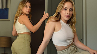 BREAKUP SEX with natural HUMONGOUS REAR-END blonde - Anna Claire Cloud