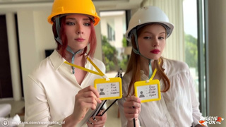 Sex inspection from Sweety Fox and Diana Rider