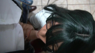 Come on teacher! I lick your dong and you help me pass the school year. Alluring suck job at school room