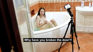 I caught my roommate in the bathroom filming a strange tape.