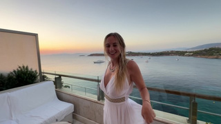 Cheating on Gf with Sweet Blonde Milf