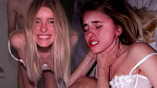 SUBMISSIVE TEENIE CHOKED AND POKED - She Loves It Sleazy