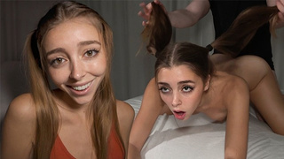 MANHANDLED BY HER ROOMMATE - Desperate Spanish Teenie Poked Like Rod - TIKTOK LIFE - Mary Popiense