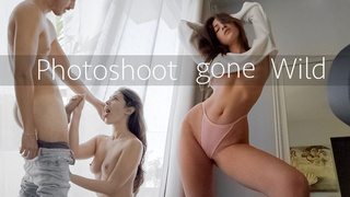 Fine Fitness model get Slammed during a Real Photoshoot