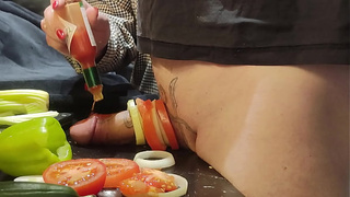 Extreme dong and urethral torment in the kitchen! Cooking schlong two. Episode one three.