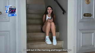 My New Neighbor Lost Her Keys But I Invited Her Over And Poked Her Tight Vagina And Cream pie