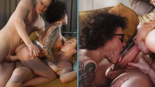 Steamy Threesome. The Best Sex tape I Was On!