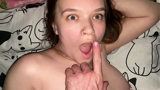 Stepdad nailed stepdaughter's mouth quickly while her mother was in the next room