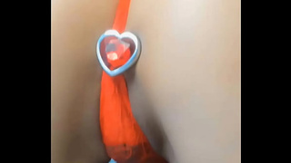 Cute brunette extreme teasing TITSFUCK AND BUUT PLUG ANAL
