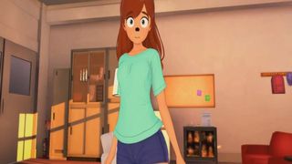 (3d Hentai)(Furry)(Goof Troop) Sex with Roxanne
