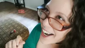 POV Blowjob with Gagging and Spit