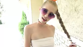 Petite Fresh Babe Meets Lover Online for Anal Sex