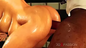 3dxpassion.com. Cluster Bomb breast and a monstrous meat. Fresh brunette nailed hard in her butt. Fucking machine
