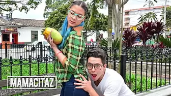 CARNEDELMERCADO - (Blue Maria, Logan Salamanca) - Hispanic Teeny With Glasses Has A Perfect Behind And Tight Twat To Fuck