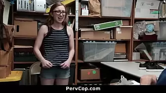 Tight Twat Youngster Getting Plowed Hard for Stealing Precious Items - PervCop.com