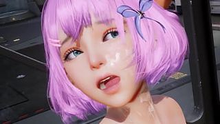 3D Asian cartoon Boosty Hard core Anal Sex With Ahegao Face Uncensored