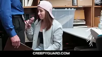 CreepyGuard - Alluring Teenie Hayden Hennessy Caught Shoplifting