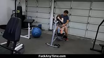 Gym Trainer Mounts Attractive Teens as A Part of Freeuse Training - Fuckanytime