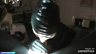 Rubbernurse Agnes - an intensive prostate fuck and hand-job with rubber chemical gloves