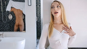 Beautiful Teenie Lily Larimar Babysitter is Obsessed With Her Boss' Wide Cock - TeamSkeet Nanny