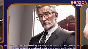 Daddy's huge wang jizz's in mouth to virgin teenie in school office